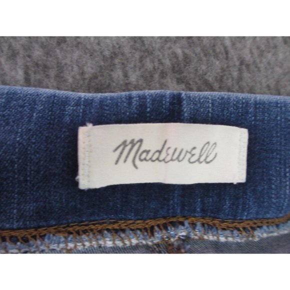 Madewell Women's Pull On Jeans Mid Rise Medium Wash Skinny Crop Size 28 - Picture 5 of 7